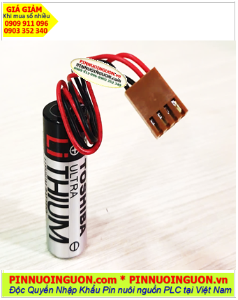 Toshiba ER6V (JEA2.54-4P), Pin nuôi nguồn PLC Toshiba ER6V lithium 3.6v AA 2000mAh, Xuất xứ NHẬT